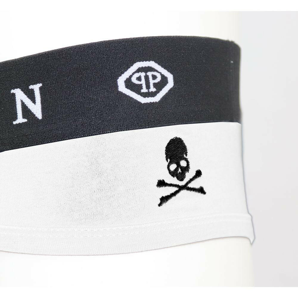 Philipp Plein White Cotton Men Boxer Short -   -  Philipp Plein.
