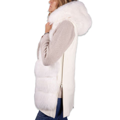 Made in Italy White Wool Women Coat -   -  Made in Italy.