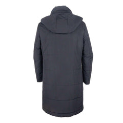 Made in Italy Black Wool Men's Raincoat -   -  Made in Italy.