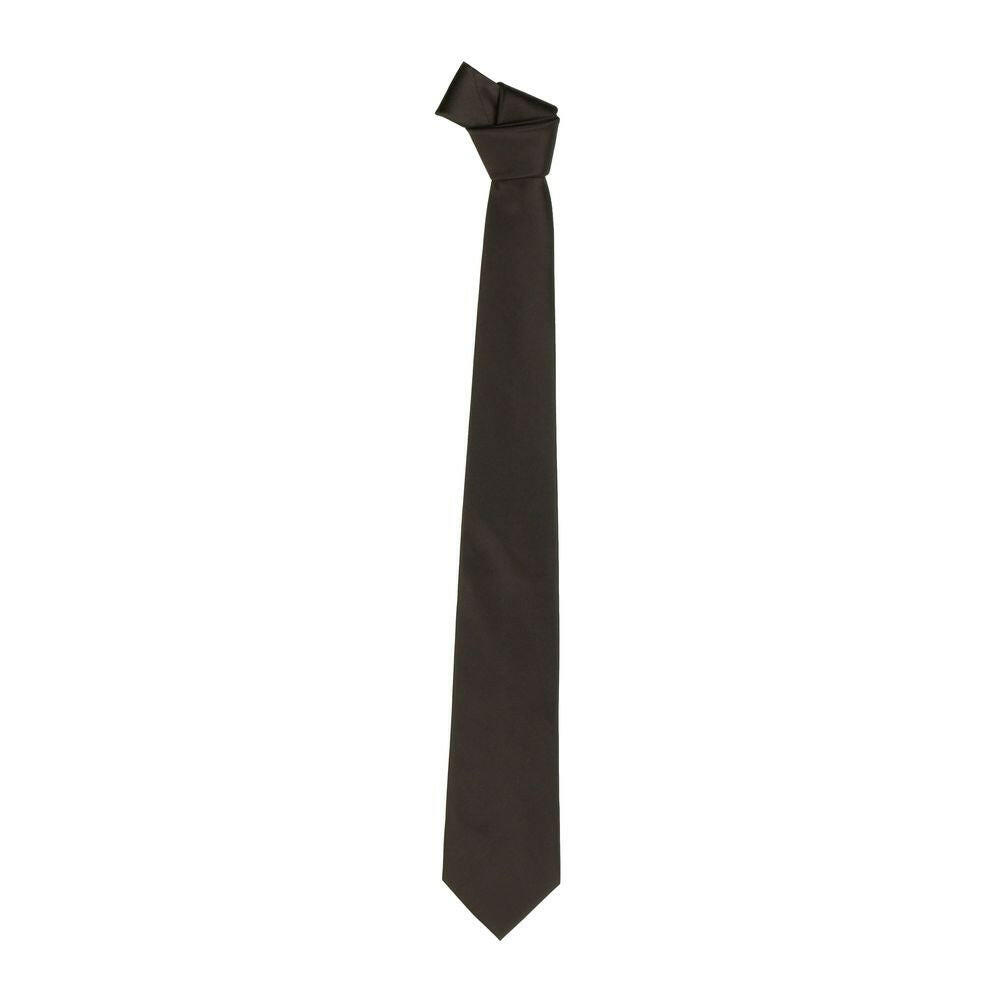 Emilio Romanelli Silk Point Pin Tie in Luxurious Brown -  Neckties, Men -  Emilio Romanelli.