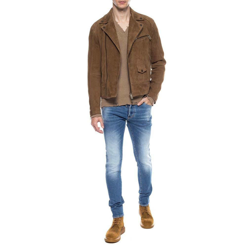 Dsquared² Blue Cotton Men's Distressed Jean -   -  Dsquared².