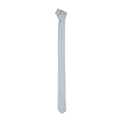 Emilio Romanelli Sleek Silk Slim Tie in Chic Gray -  Neckties, Men -  Emilio Romanelli.