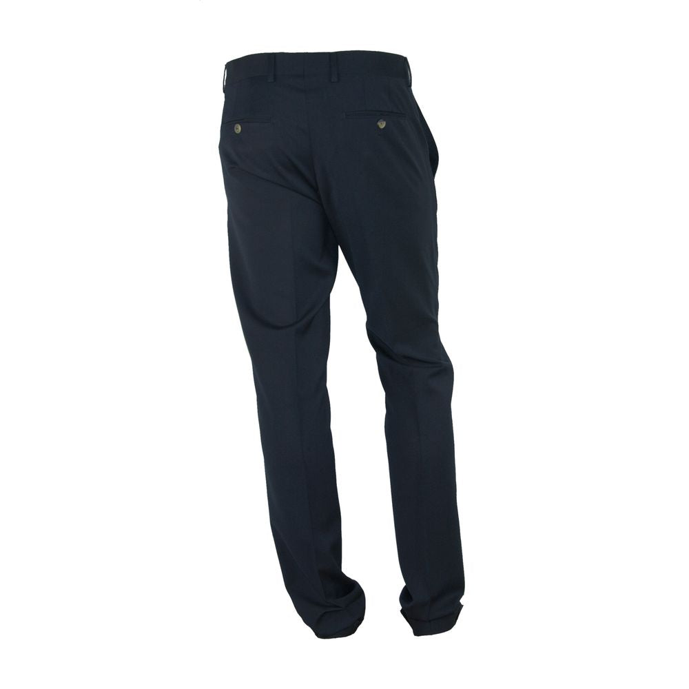 Made in Italy Elegant Black Italian Designer Trousers -   -  Made in Italy.