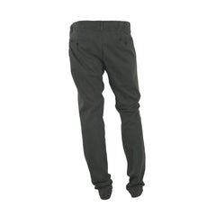 Made in Italy Elegant Gray Italian Cotton Trousers -   -  Made in Italy.