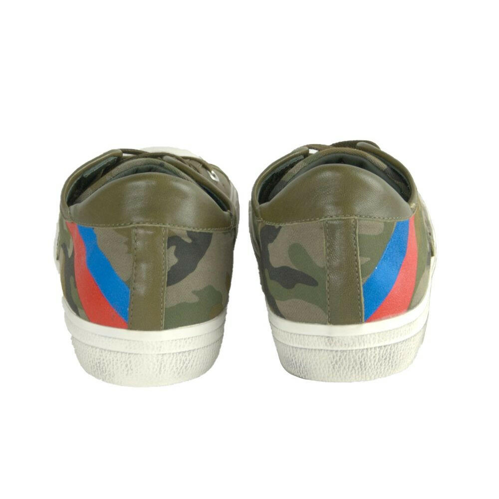 Philippe Model Green Leather Men Sneaker -   -  Philippe Model.