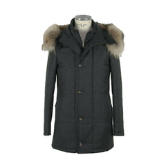 Made in Italy Gray Wool Men Jacket -   -  Made in Italy.