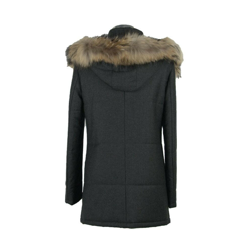 Made in Italy Gray Wool Men Jacket -   -  Made in Italy.