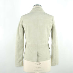 Emilio Romanelli White Leather Women Jacket -   -  Emilio Romanelli.