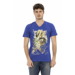 Trussardi Action Blue Cotton Men T-Shirt -   -  Trussardi Action.