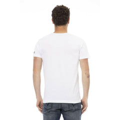 Trussardi Action White Cotton Men T-Shirt -   -  Trussardi Action.