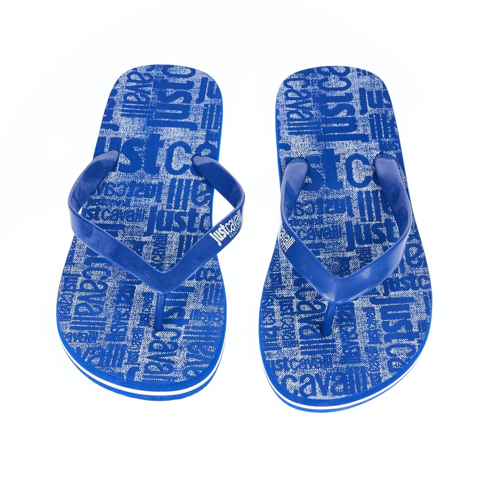 Just Cavalli Light Blue EVA Men Sandal -   -  Just Cavalli.