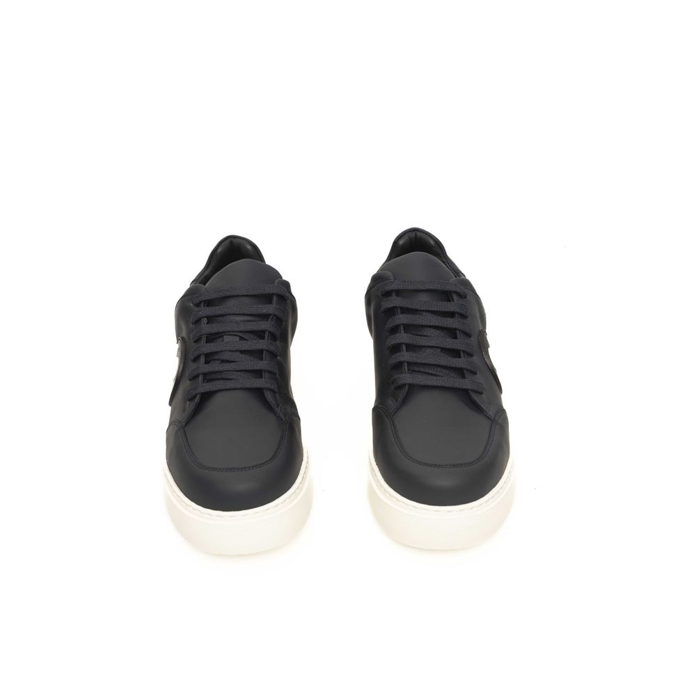 Cerruti 1881 Blue Cowhide Men Sneaker -   -  Cerruti 1881.