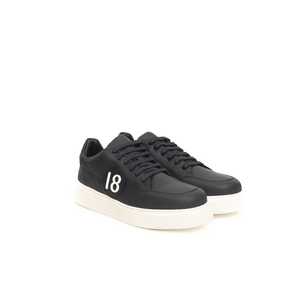 Cerruti 1881 Blue Cowhide Men Sneaker -   -  Cerruti 1881.