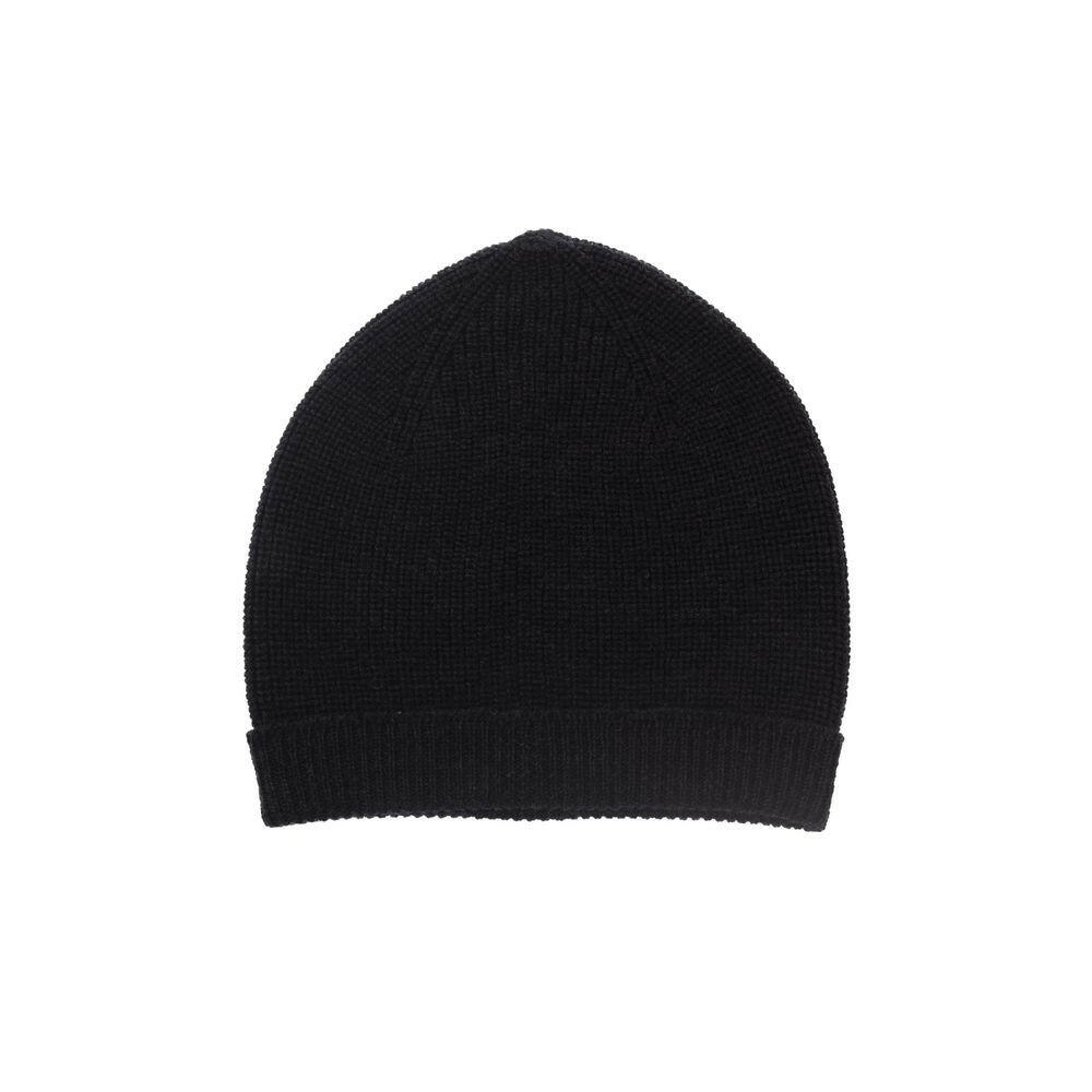 Alpha Studio Black Merino Wool Men Hat -   -  Alpha Studio.