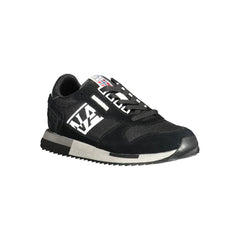 Napapijri Black Leather Men Sneaker -   -  Napapijri.