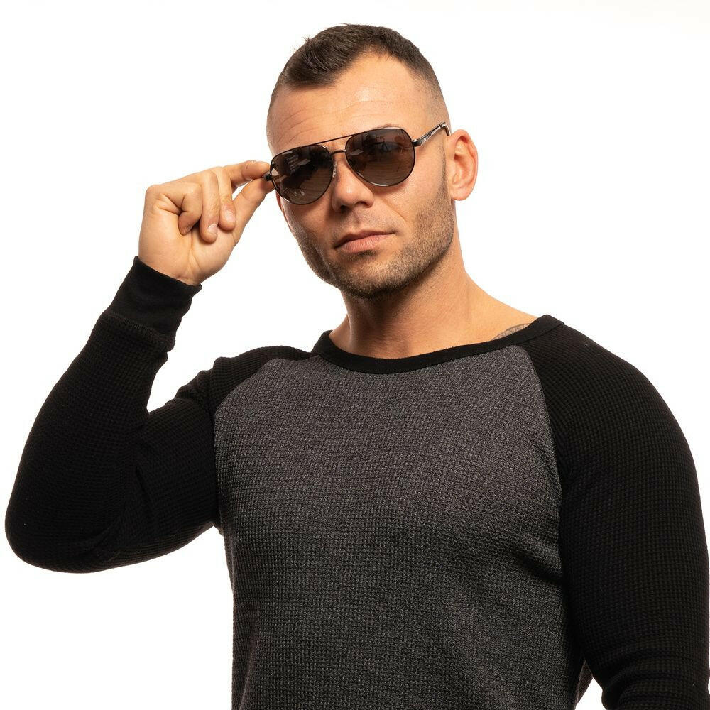 Guess Gray Men Sunglass -   -  Guess.