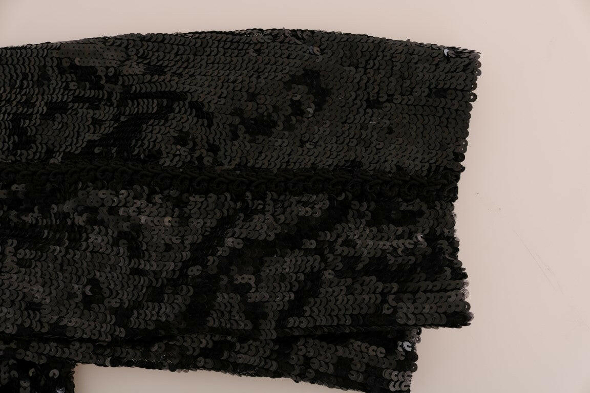 Dolce & Gabbana Black Sequined Fashion Shorts -   -  Dolce & Gabbana.