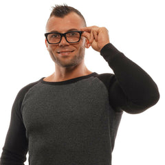 Ermenegildo Zegna Black Men Glasses Frame -   -  Ermenegildo Zegna.