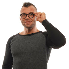 Ermenegildo Zegna Black Men Glasses Frame -   -  Ermenegildo Zegna.