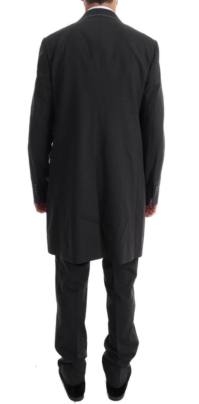 Dolce & Gabbana Gray Wool Stretch 3 Piece Two Button Suit -   -  Dolce & Gabbana.