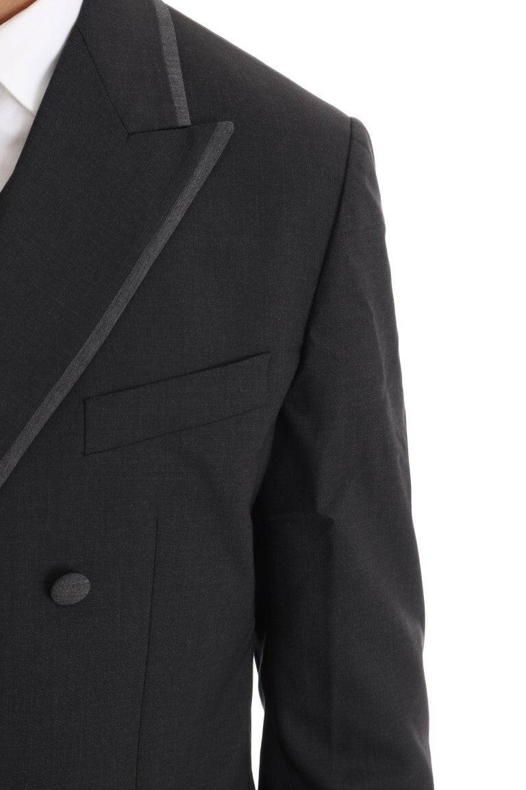 Dolce & Gabbana Gray Wool Stretch 3 Piece Two Button Suit -   -  Dolce & Gabbana.