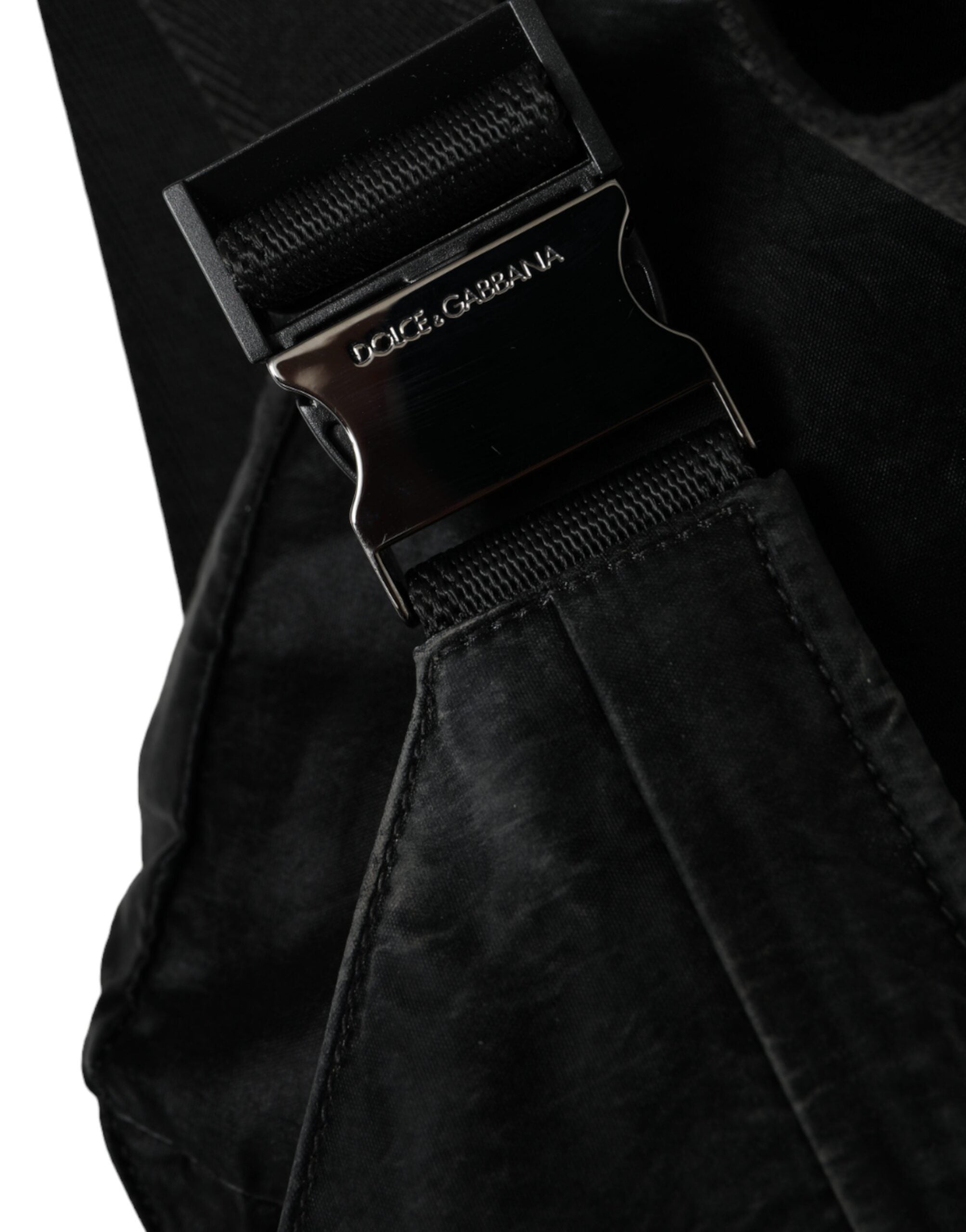 Dolce & Gabbana Black Nylon Logo Plaque Belt Waist Fanny Pack Bag -   -  Dolce & Gabbana.