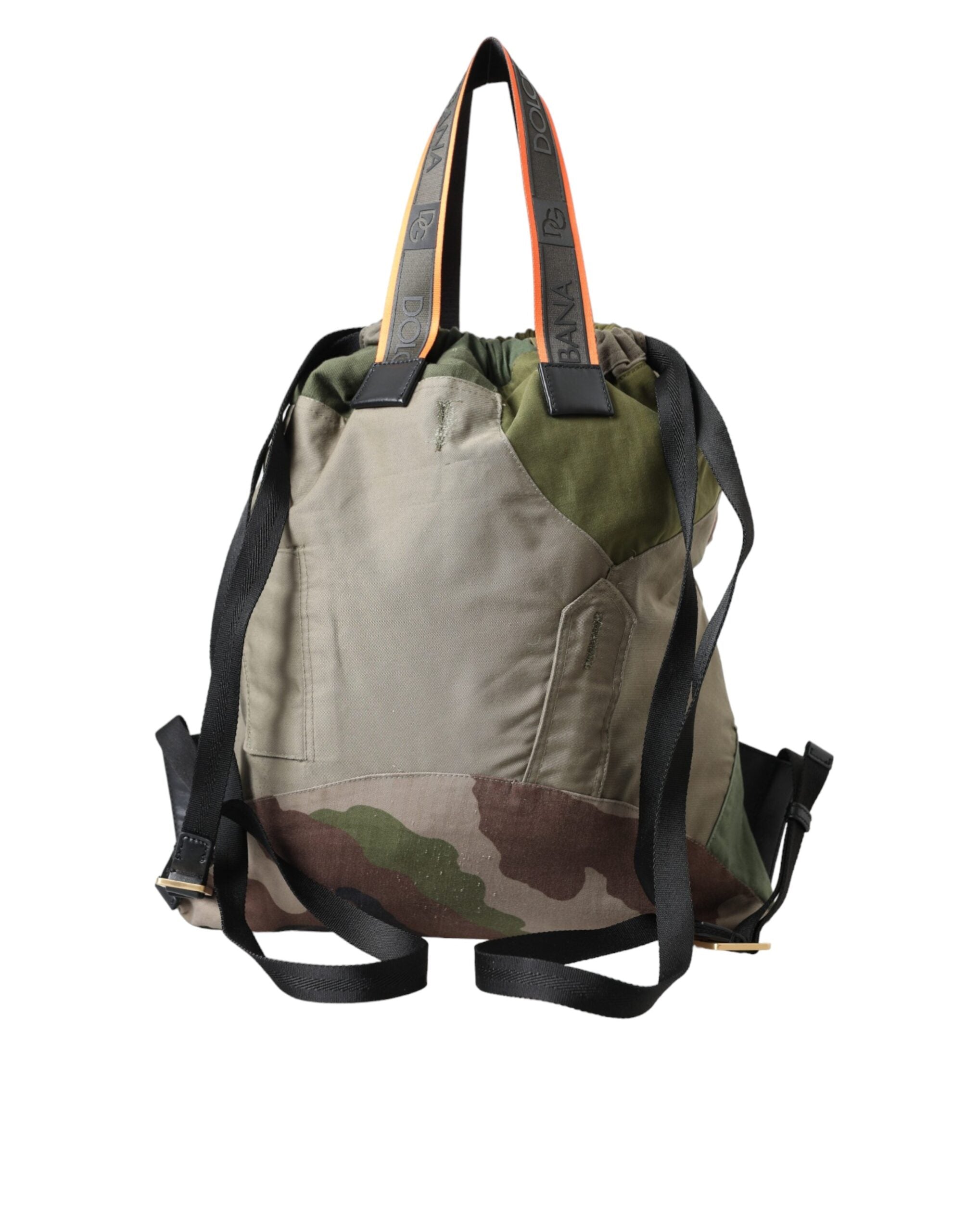 Dolce & Gabbana Military Green Patchwork Rucksack Backpack Bag -   -  Dolce & Gabbana.