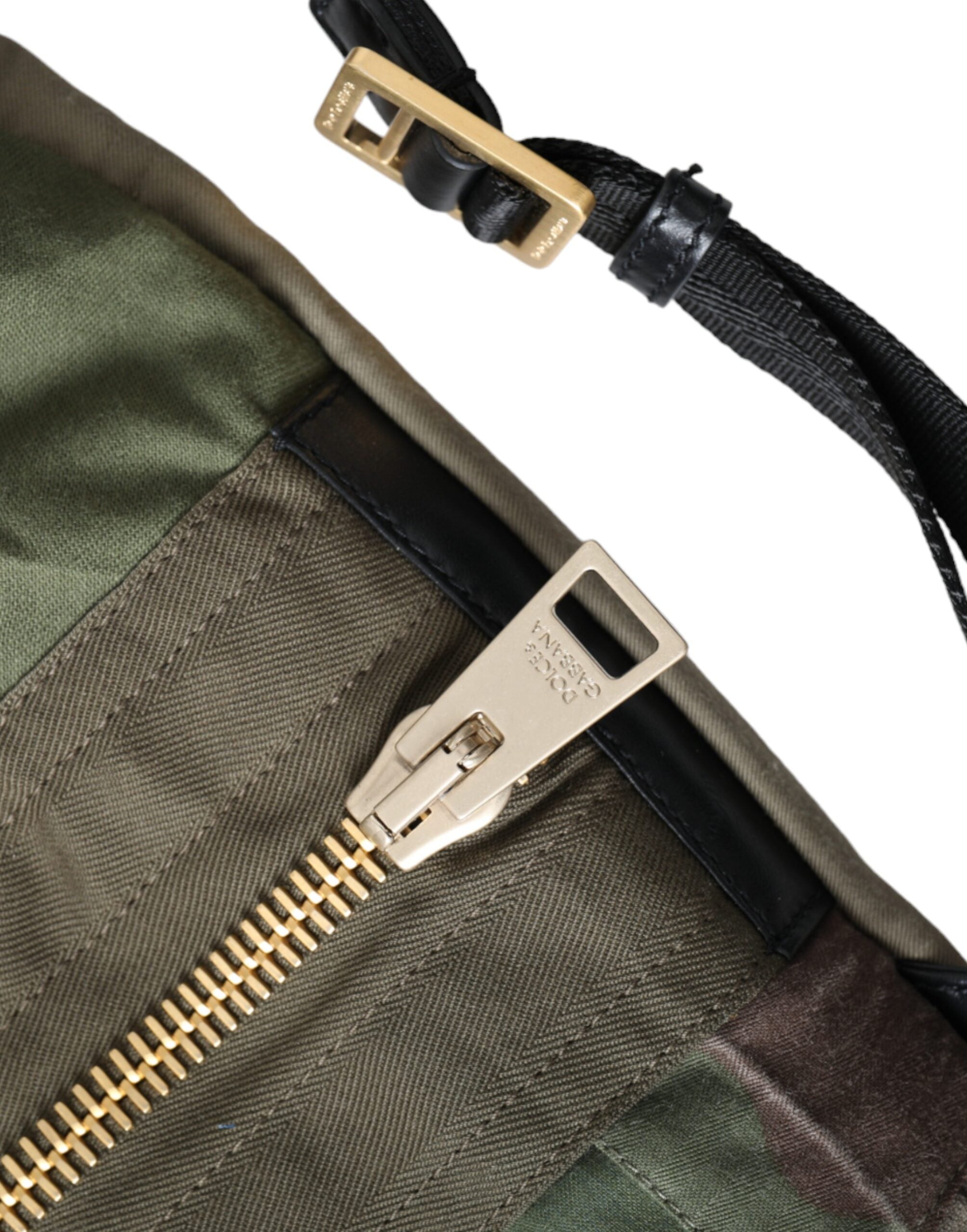 Dolce & Gabbana Military Green Patchwork Rucksack Backpack Bag -   -  Dolce & Gabbana.