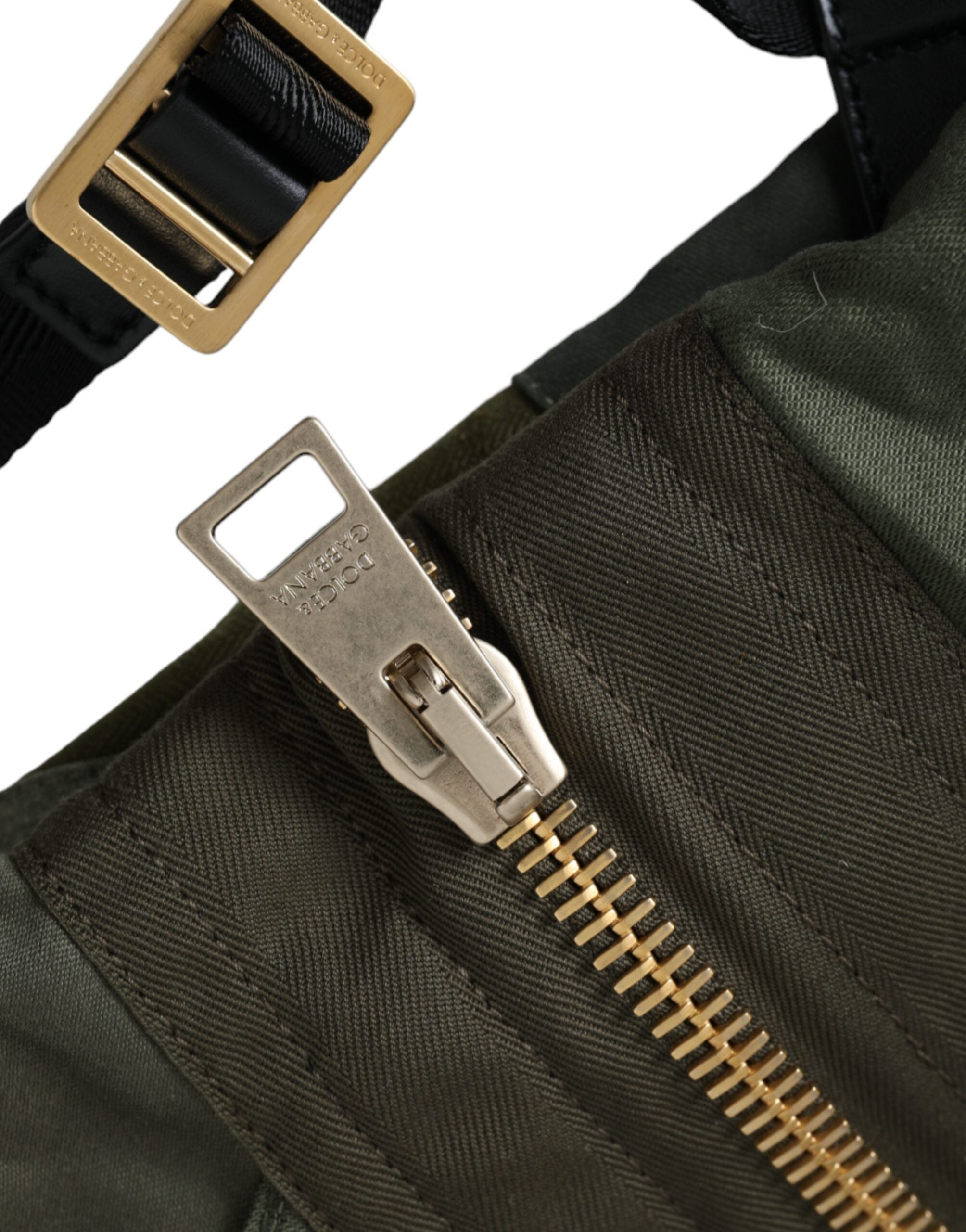 Dolce & Gabbana Military Green Patchwork Rucksack Backpack Bag -   -  Dolce & Gabbana.