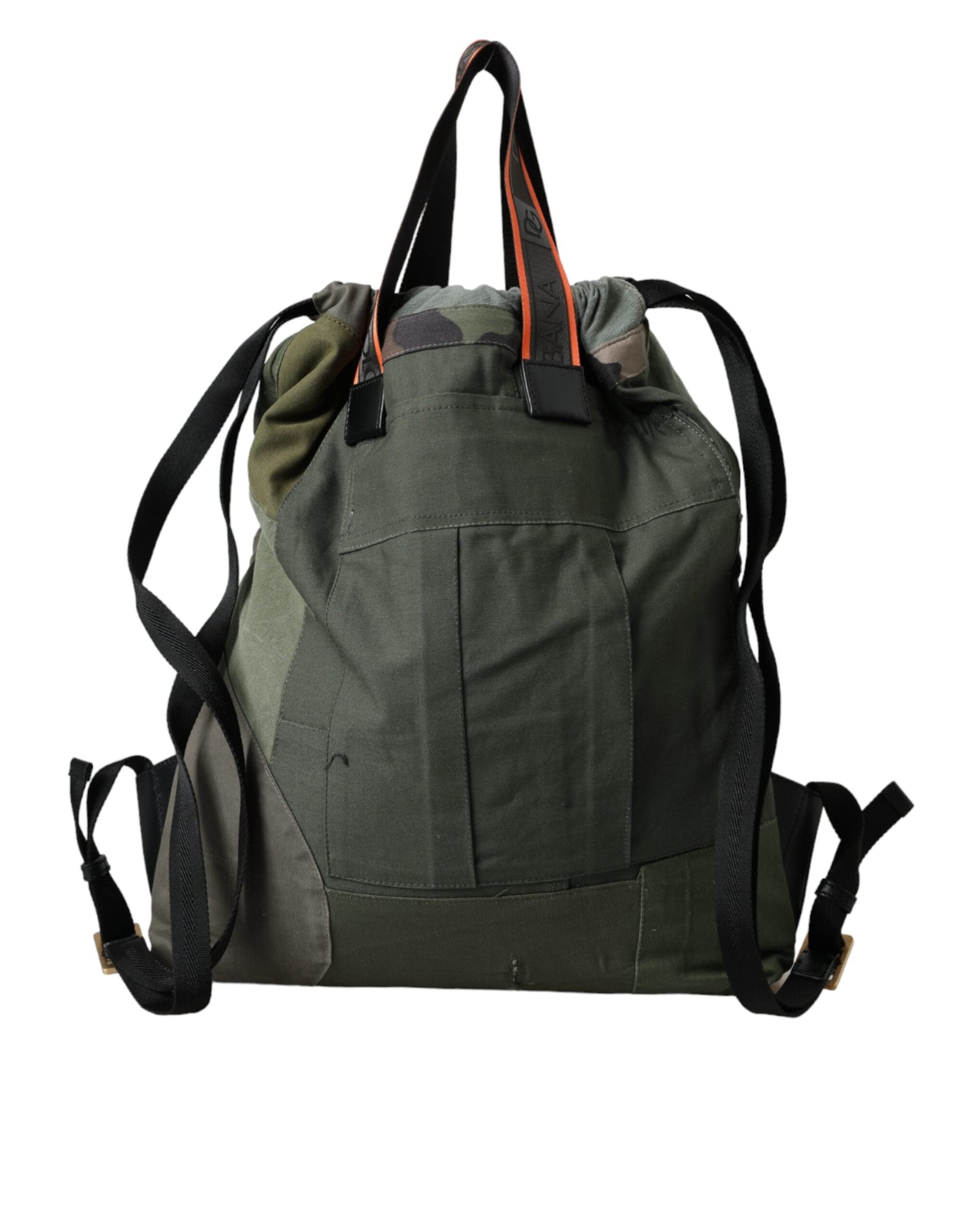 Dolce & Gabbana Military Green Patchwork Rucksack Backpack Bag -   -  Dolce & Gabbana.