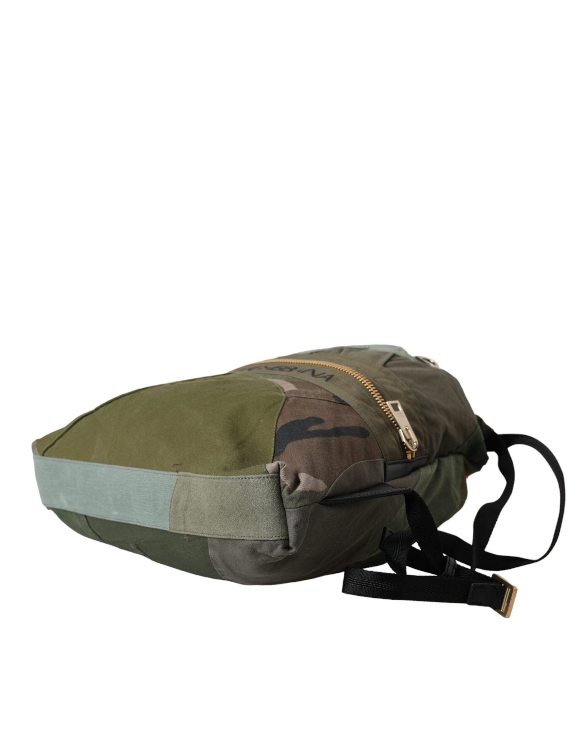 Dolce & Gabbana Military Green Patchwork Rucksack Backpack Bag -   -  Dolce & Gabbana.