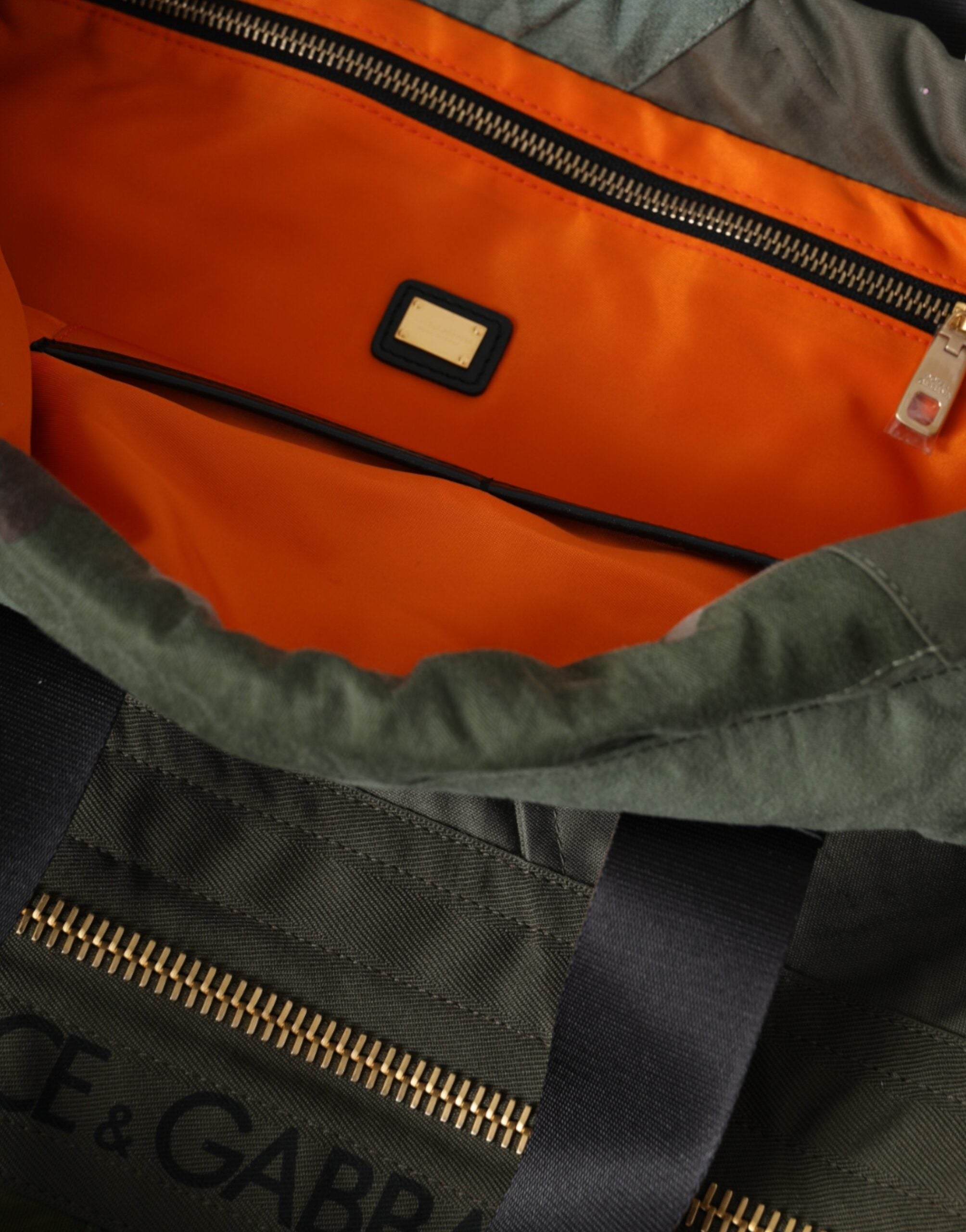 Dolce & Gabbana Military Green Patchwork Rucksack Backpack Bag -   -  Dolce & Gabbana.