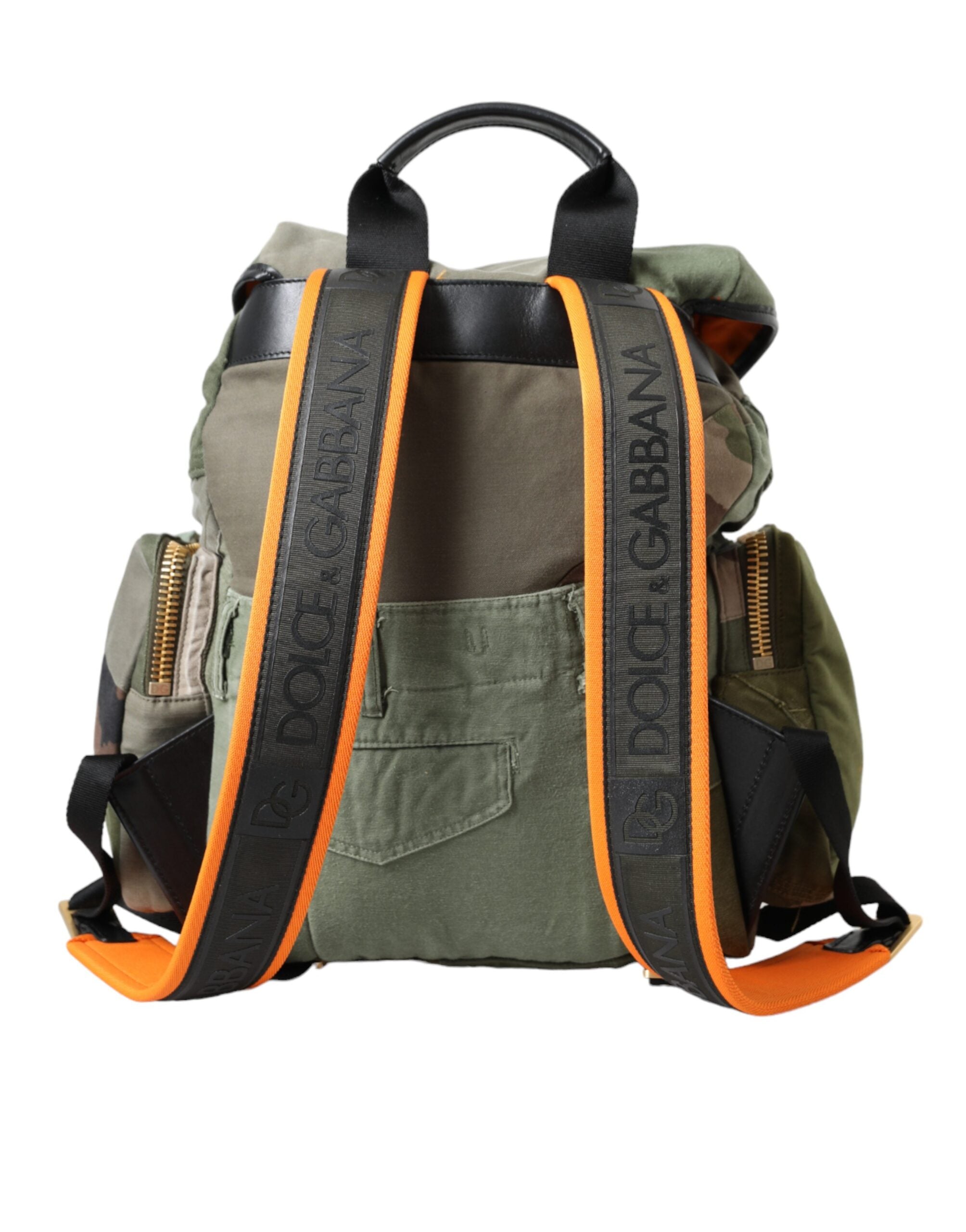 Dolce & Gabbana Military Green Patchwork Rucksack Backpack Bag -   -  Dolce & Gabbana.