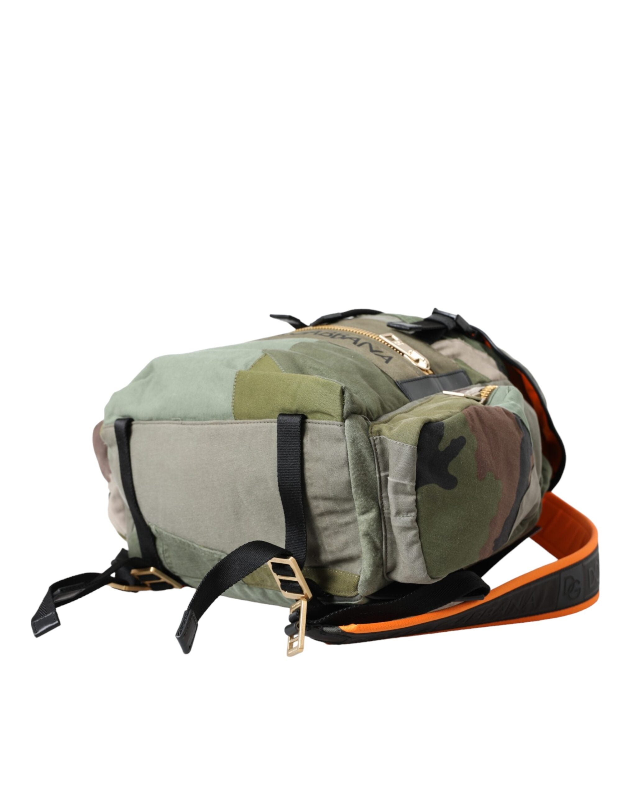Dolce & Gabbana Military Green Patchwork Rucksack Backpack Bag -   -  Dolce & Gabbana.