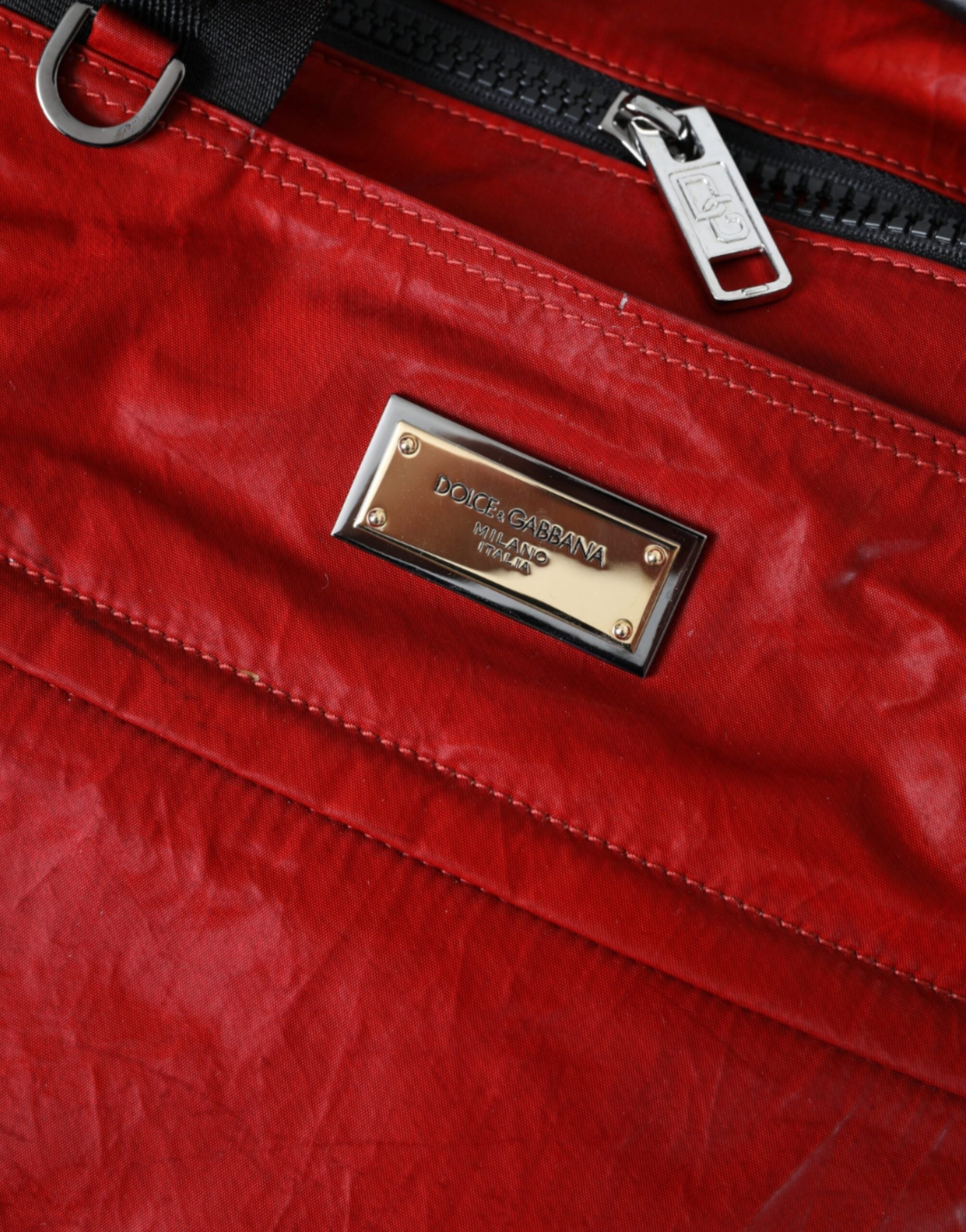 Dolce & Gabbana Red Nylon Calfskin Hand Shoulder Duffel Bag -  Luggage and Travel for Men -  Dolce & Gabbana.