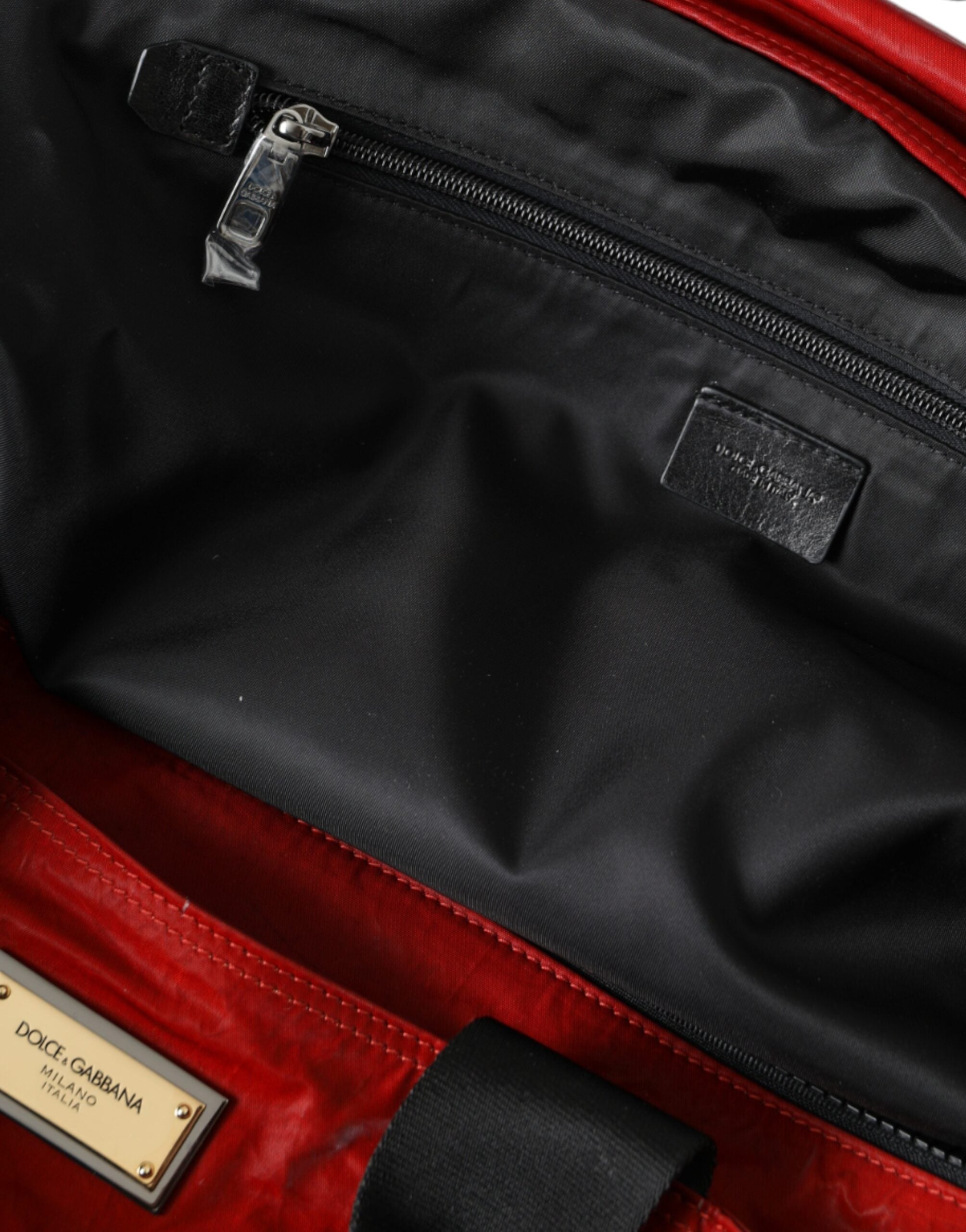 Dolce & Gabbana Red Nylon Calfskin Hand Shoulder Duffel Bag -  Luggage and Travel for Men -  Dolce & Gabbana.