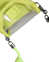 Dolce & Gabbana Yellow Green Plastic DG Logo Neck Strap Cardholder Wallet -   -  Dolce & Gabbana.