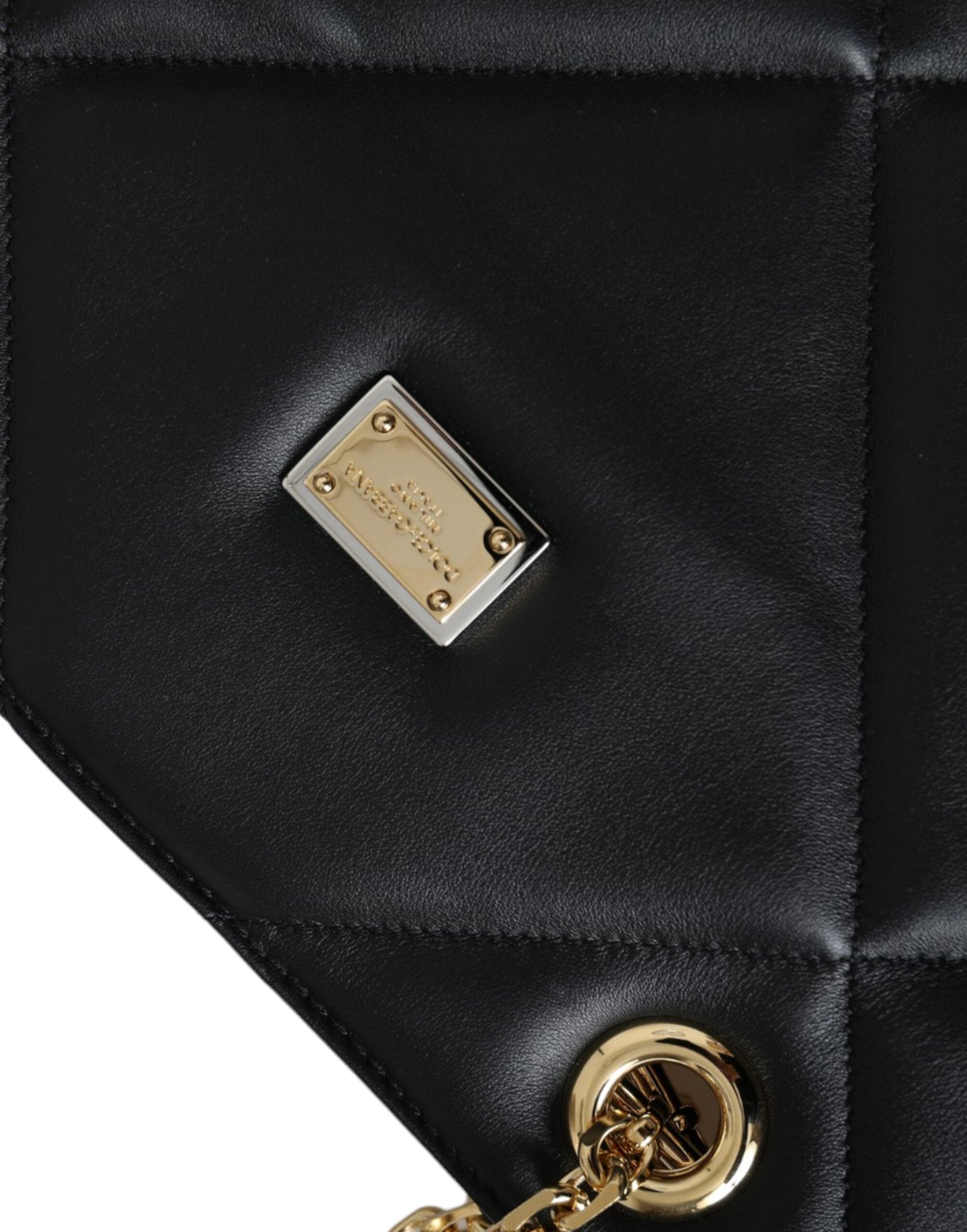 Dolce & Gabbana Black Leather JUNGLE Quilted Shopping Tote Bag -  Luxury Shopper Bag for Women -  Dolce & Gabbana.