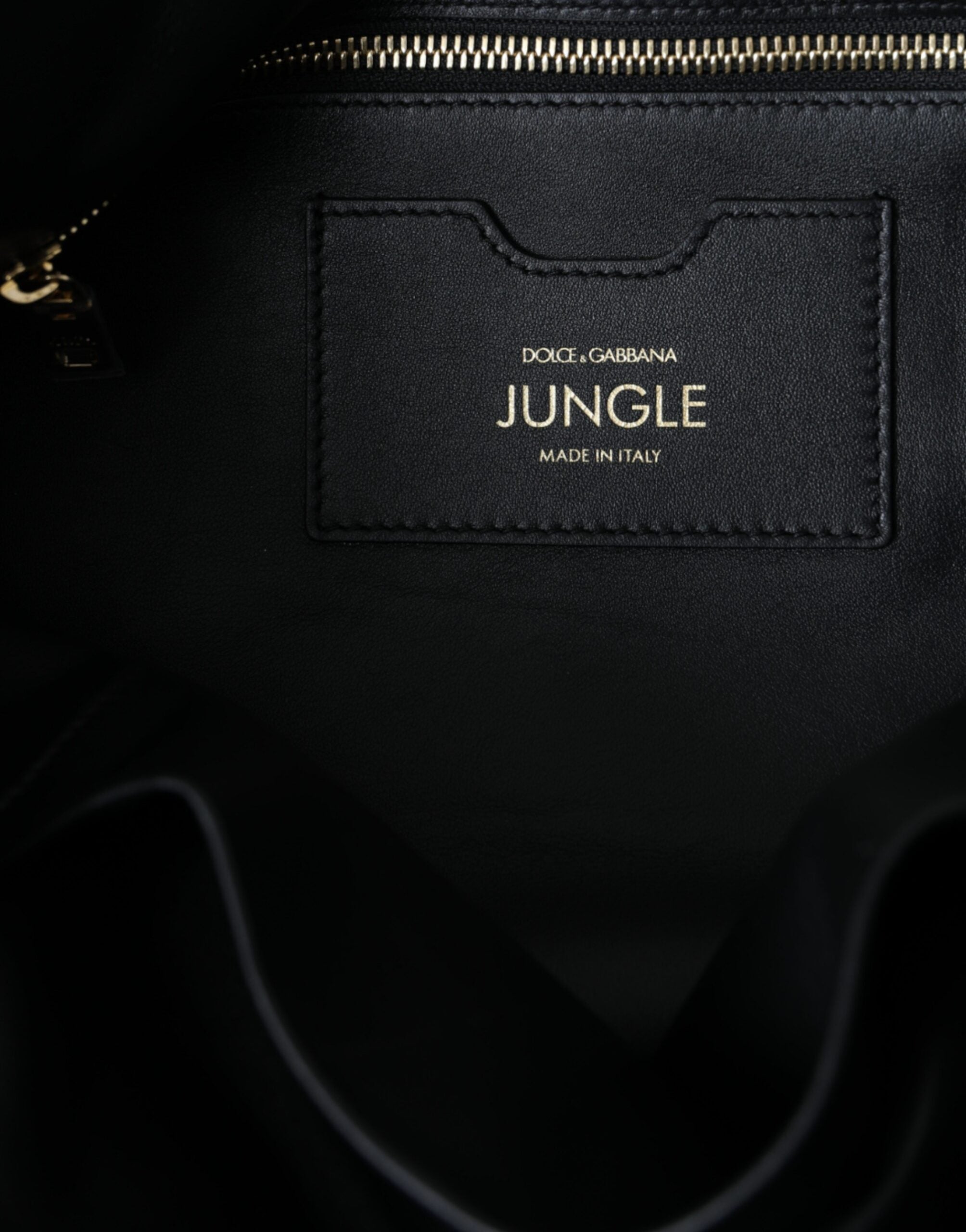 Dolce & Gabbana Black Leather JUNGLE Quilted Shopping Tote Bag -  Luxury Shopper Bag for Women -  Dolce & Gabbana.