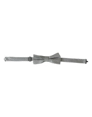 Dolce & Gabbana Gray Silk Polka Dot Adjustable Neck Men Papillon Bow Tie -  Neckties, Men -  Dolce & Gabbana.