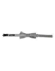 Dolce & Gabbana Gray Silk Polka Dot Adjustable Neck Men Papillon Bow Tie -  Neckties, Men -  Dolce & Gabbana.