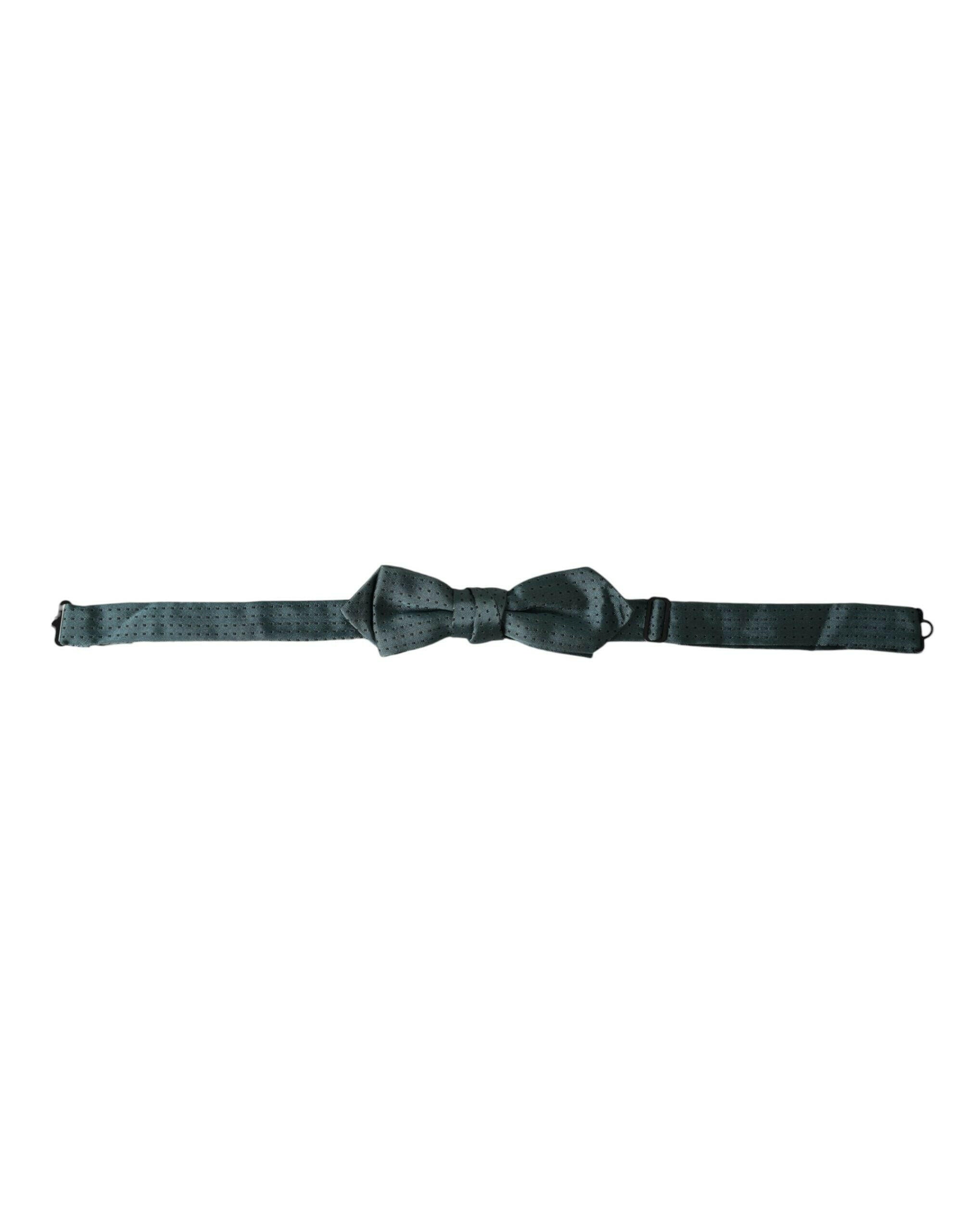 Dolce & Gabbana Green Silk Fantasy Adjustable Neck Men Papillon Bow Tie -  Neckties, Men -  Dolce & Gabbana.