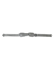 Dolce & Gabbana Gray Silk Polka Dot Adjustable Neck Men Papillon Bow Tie -  Neckties, Men -  Dolce & Gabbana.