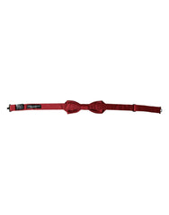 Dolce & Gabbana Red Silk Jacquard Adjustable Neck Men Bow Tie -  Neckties, Men -  Dolce & Gabbana.