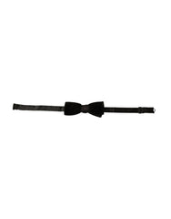 Dolce & Gabbana Black Velvet Cotton Adjustable Neck Men Bow Tie -  Neckties, Men -  Dolce & Gabbana.