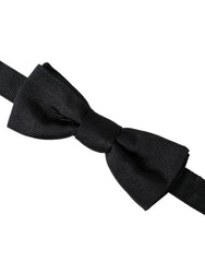 Dolce & Gabbana Black Silk Adjustable Neck Men Bow Tie -  Neckties, Men -  Dolce & Gabbana.