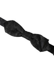 Dolce & Gabbana Black Silk Fantasy Adjustable Neck Men Bow Tie -  Neckties, Men -  Dolce & Gabbana.