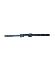 Dolce & Gabbana Blue Satin Silk Adjustable Neck Men Bow Tie -  Neckties, Men -  Dolce & Gabbana.