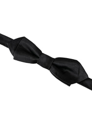Dolce & Gabbana Black Silk Adjustable Neck Men Bow Tie -  Neckties, Men -  Dolce & Gabbana.