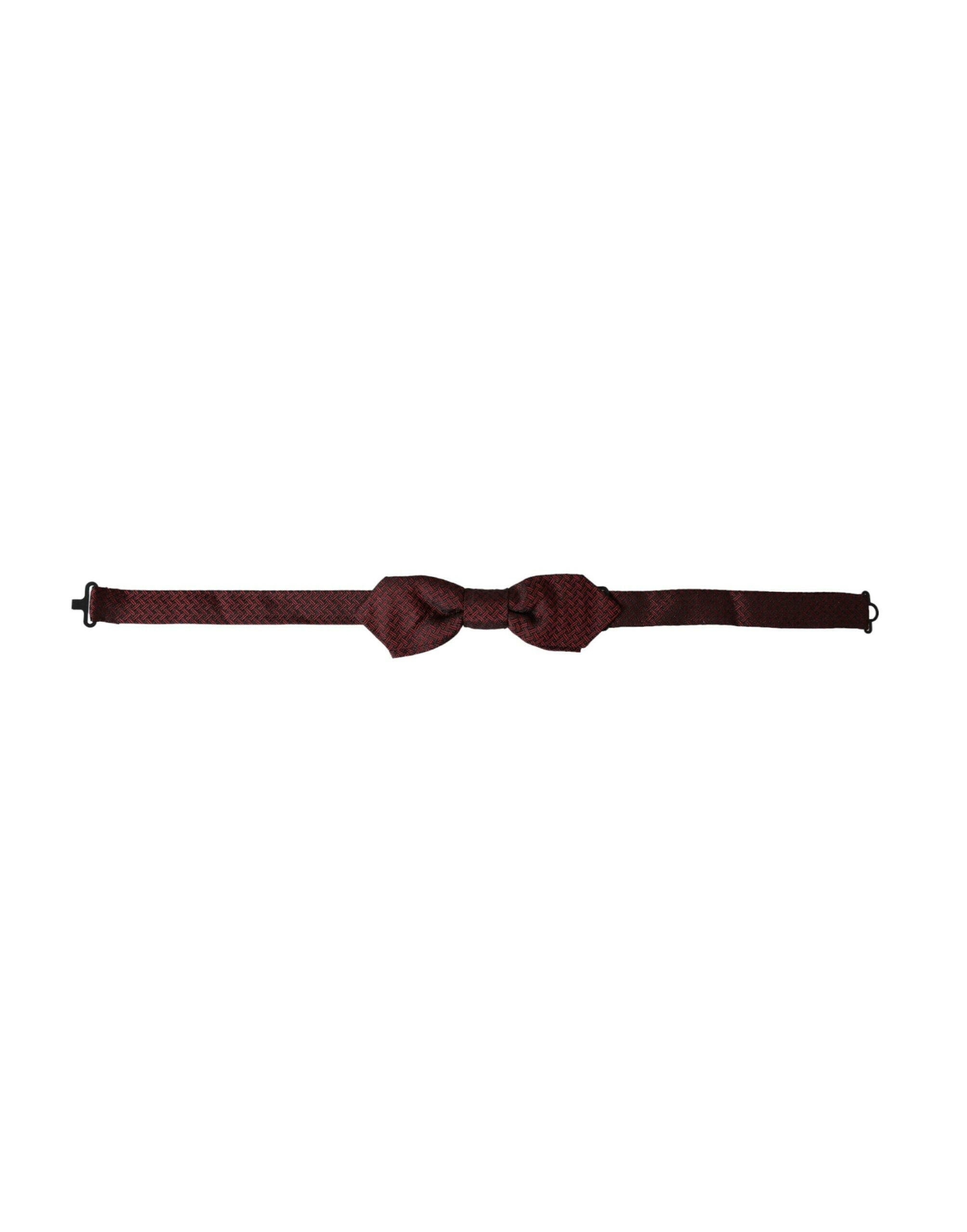 Dolce & Gabbana Red Silk Fantasy Adjustable Neck Men Bow Tie -  Neckties, Men -  Dolce & Gabbana.